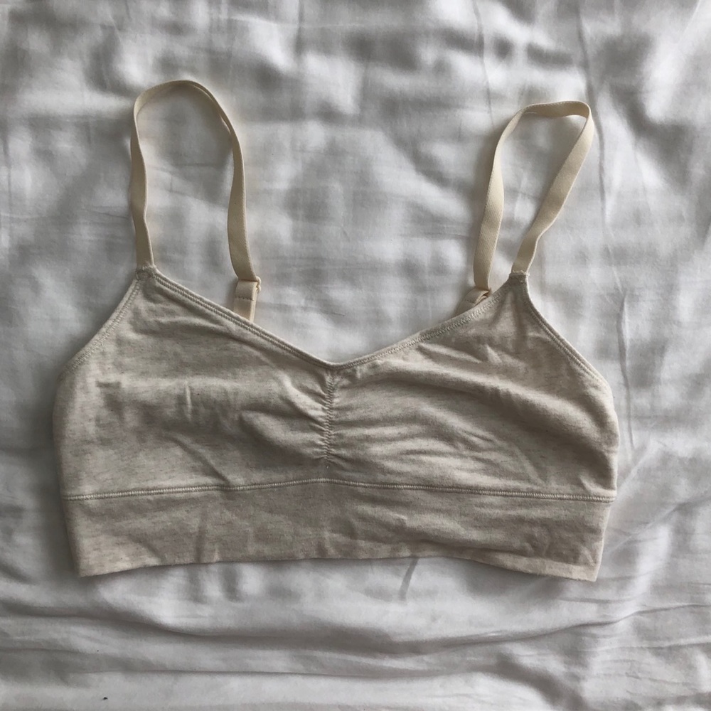 Aerie | Size M Cream Double Lined Bralette